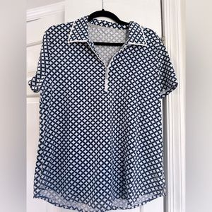 Womens Jofit XL Blue Golf Polo